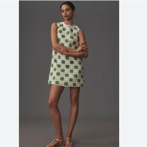 English Factory | Dresses | English Factory Nwot Green And Cream Crochet  Shift Dress | Poshmark